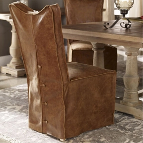 Carnegie Leather Slip-Cover Dining Chair Pair glassware set, wine glass