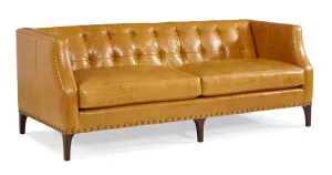 Carob Leather Tufted Sofa vanity mirror, wall mirror