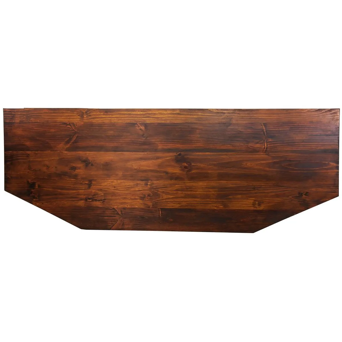 Carved Copper Panel & Cowhide Desk
