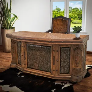 Carved Leather, Marble and Leather Desk gaming chair, computer chair