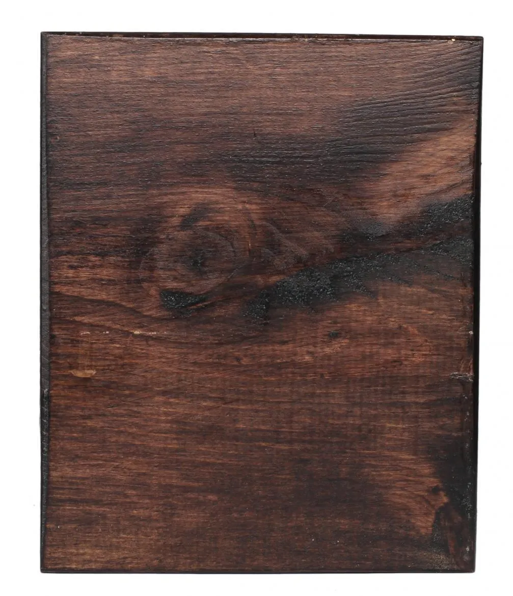 Carved Longhorn Storage Console Table