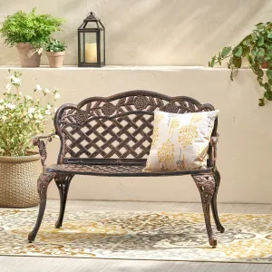 Cast Aluminum Garden Bench - NH588132 stair tread rug, stair mat