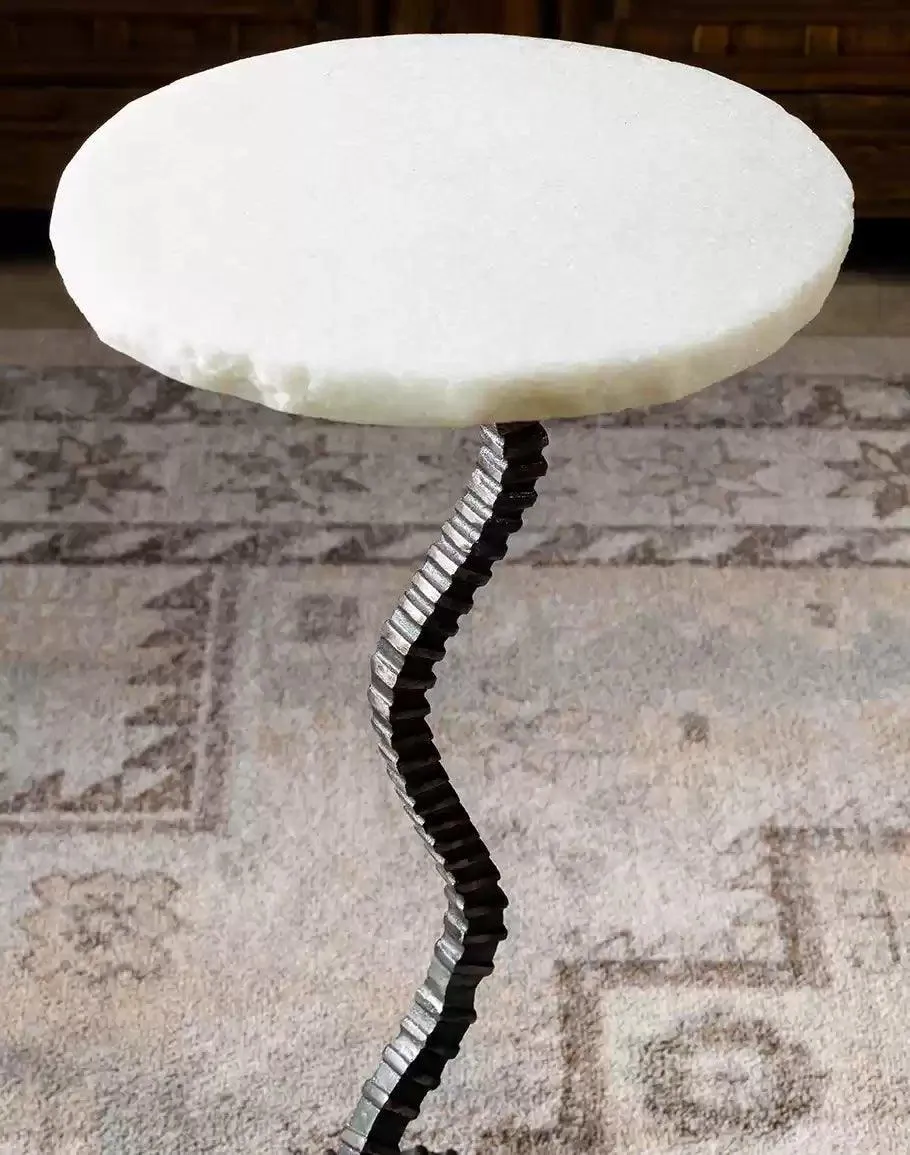 Cast Iron Twist Drink Table