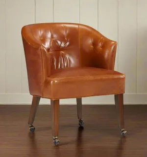 Cattle Club Leather Captains Chair vanity mirror, wall mirror