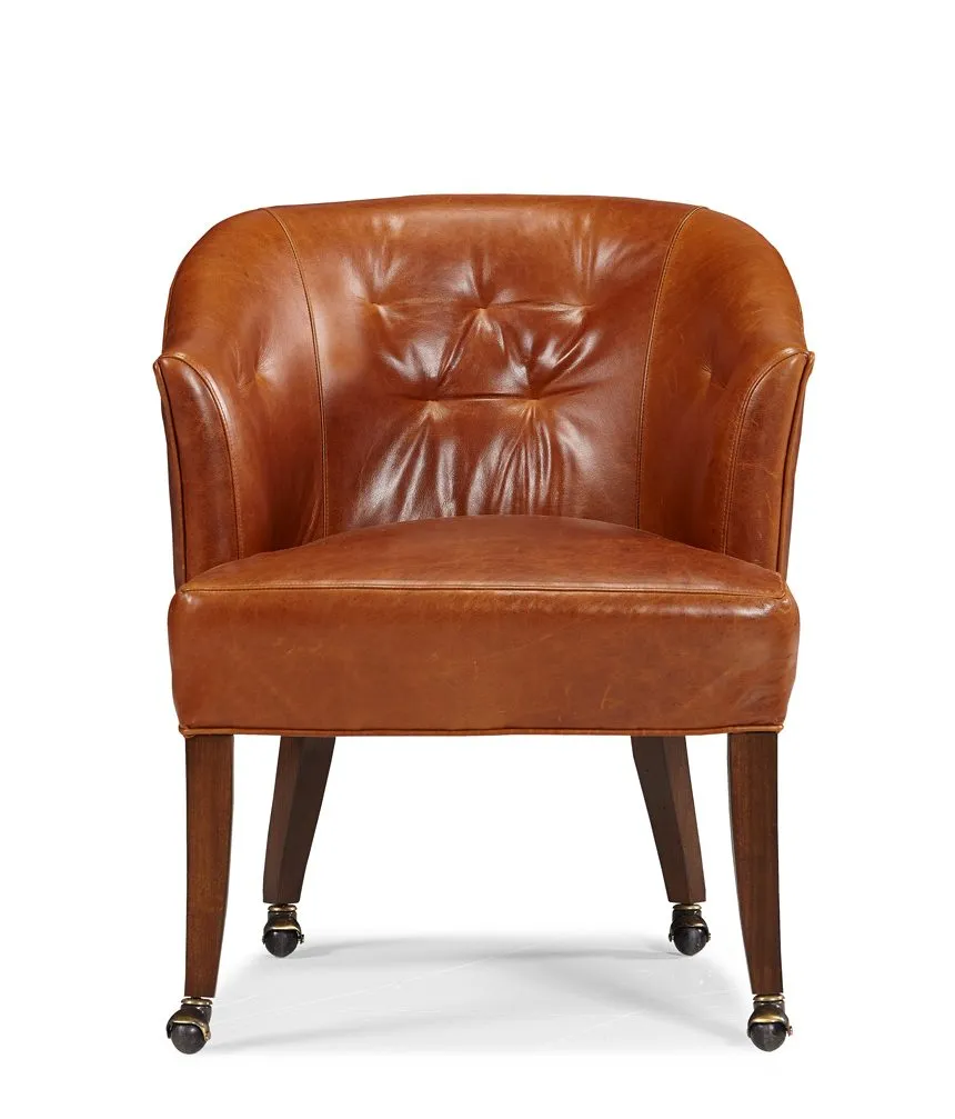 Cattle Club Leather Captains Chair