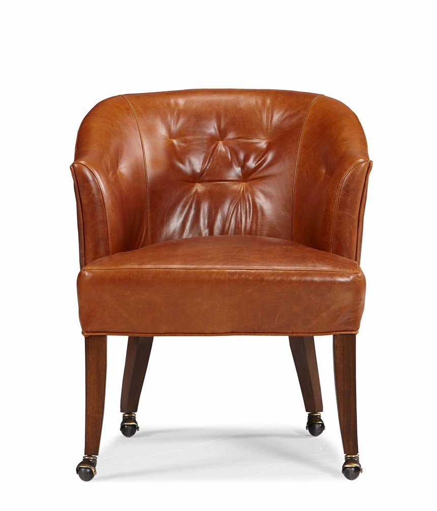 Cattle Club Leather Captains Chair