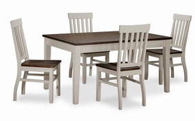 Caylie 5-Piece Dining Set - Ivory, Driftwood