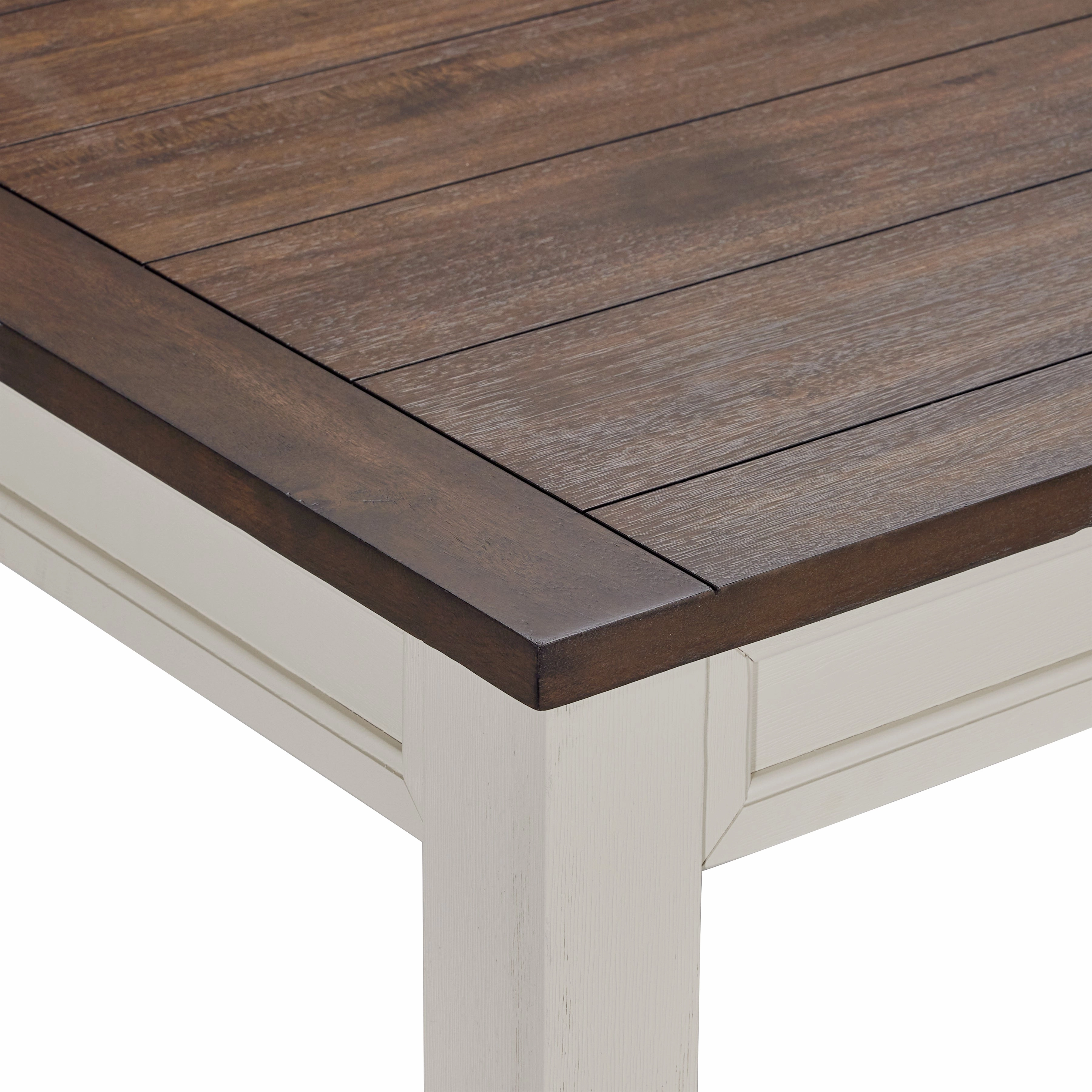 Caylie Dining Table - Ivory, Driftwood