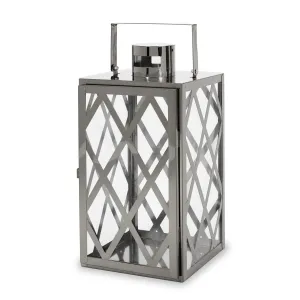 Cecil Outdoor 14" Modern Stainless Steel Lantern patio chairs, outdoor seating