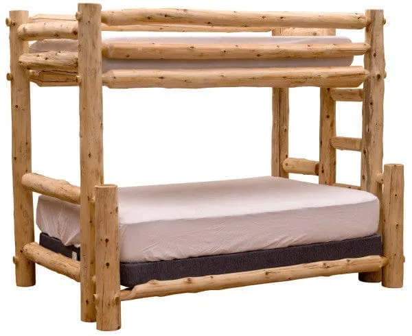 Cedar Log Bunk Beds bedroom furniture, nightstand