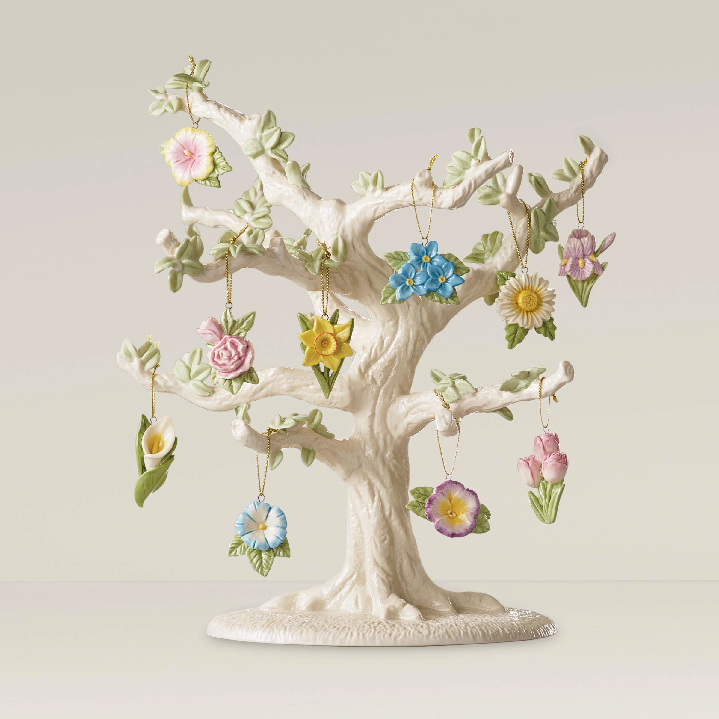 Celebrate Flowers 10-Piece Ornament Set