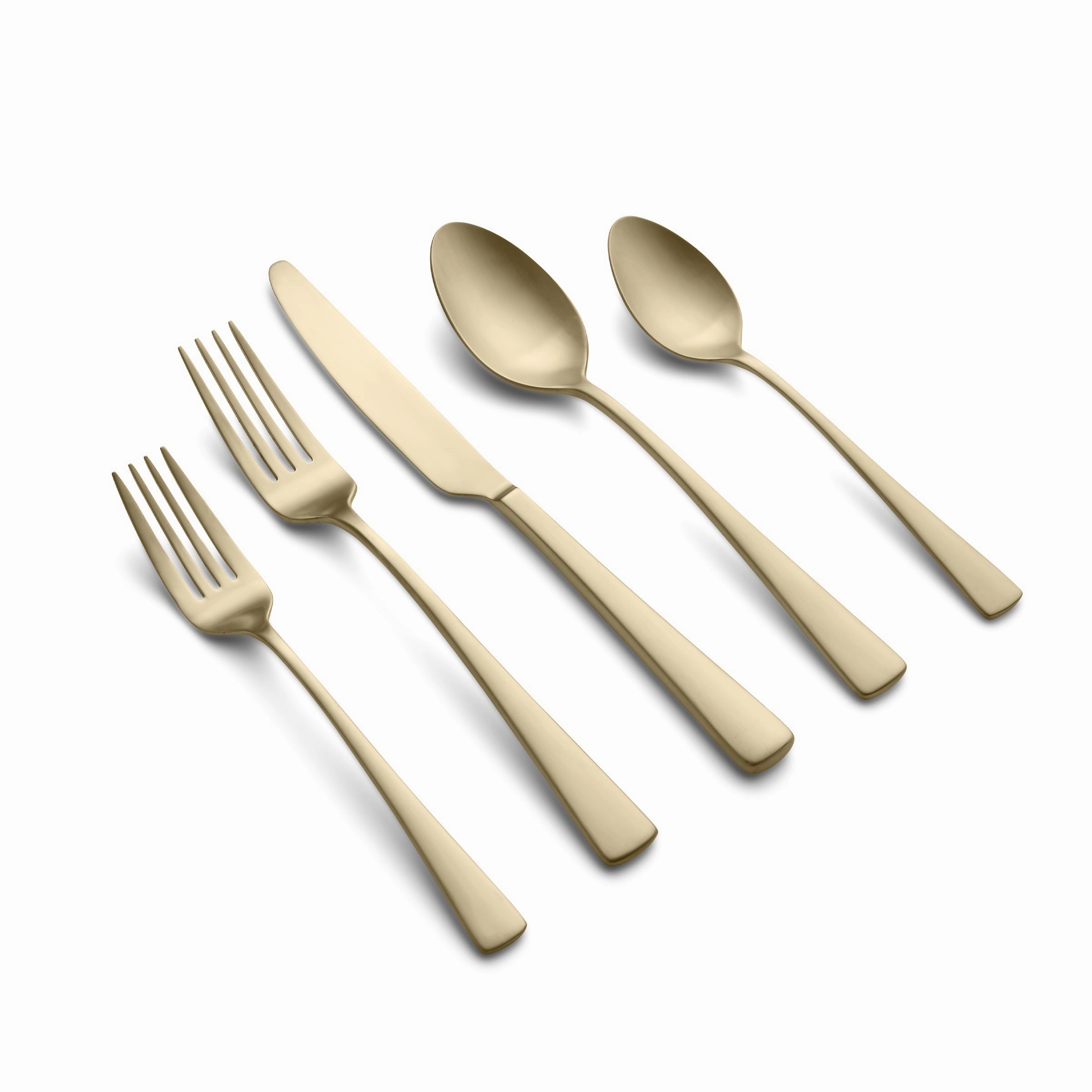 Cerys Champagne Satin 20 Piece Flatware Set