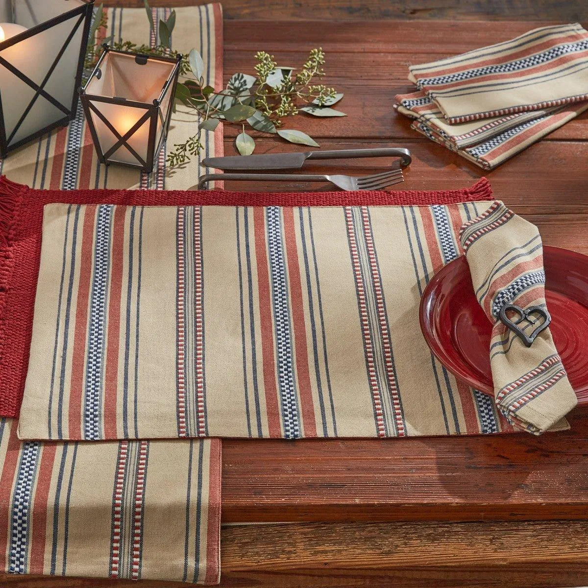 Chamois Stripe Table Runner