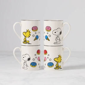 Chef Snoopy Mugs - Set of 4
