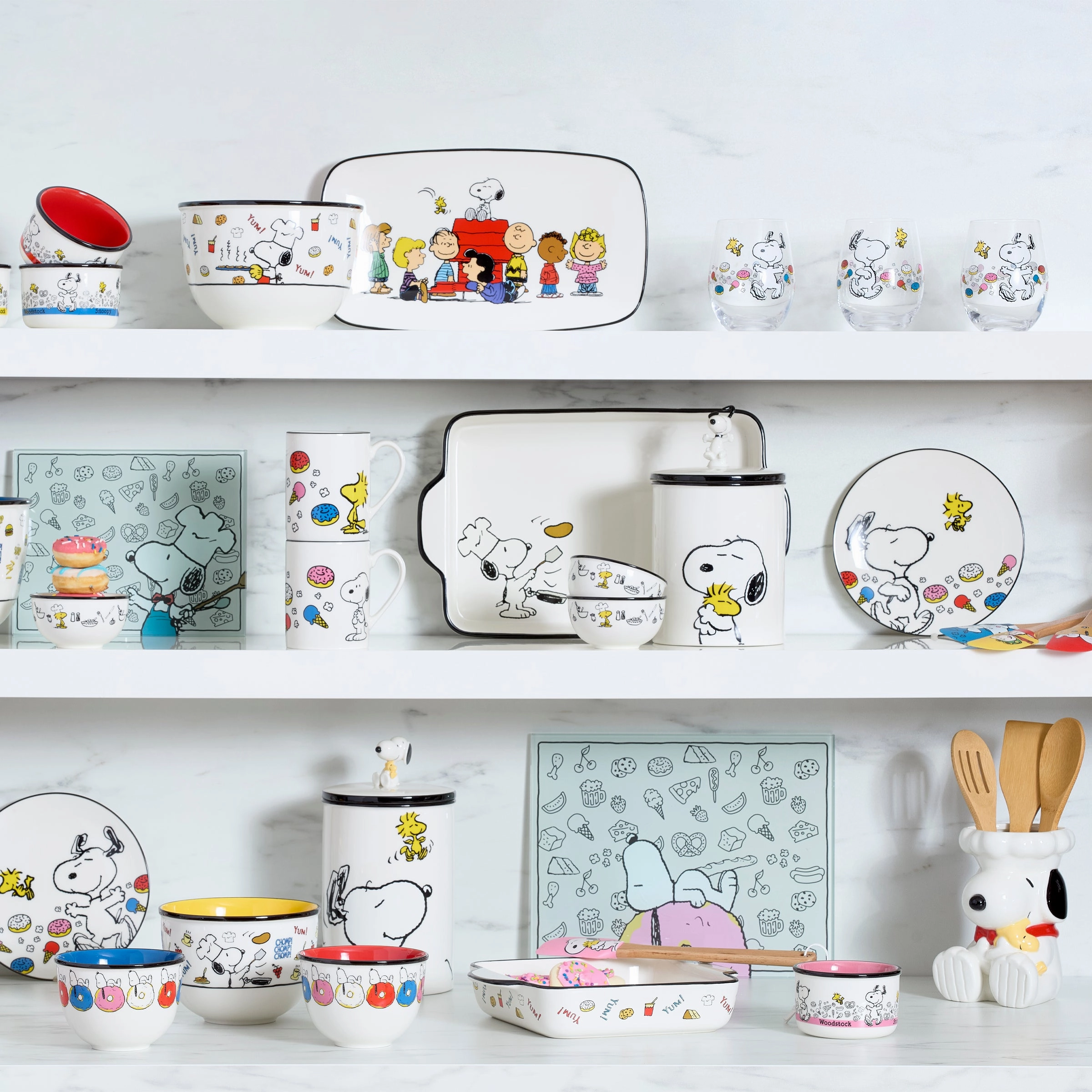 Chef Snoopy Tumblers - Set Of 4