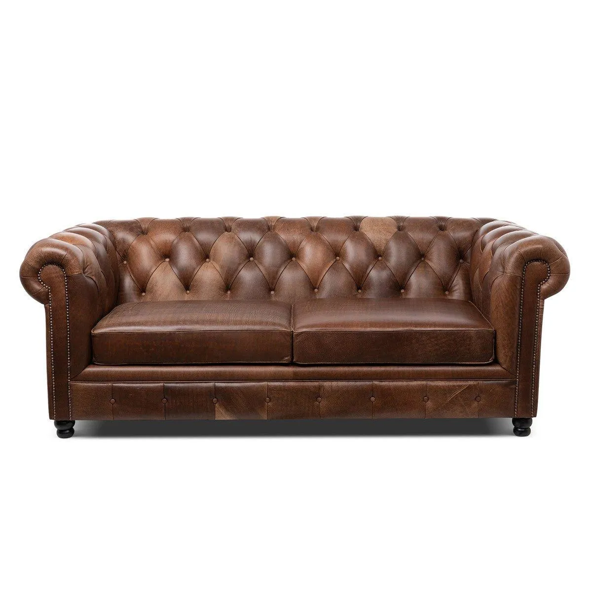 Chesterfield Distressed Leather Sofa