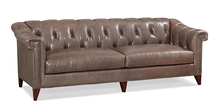 Chesterfield Sofa in Brown Leather