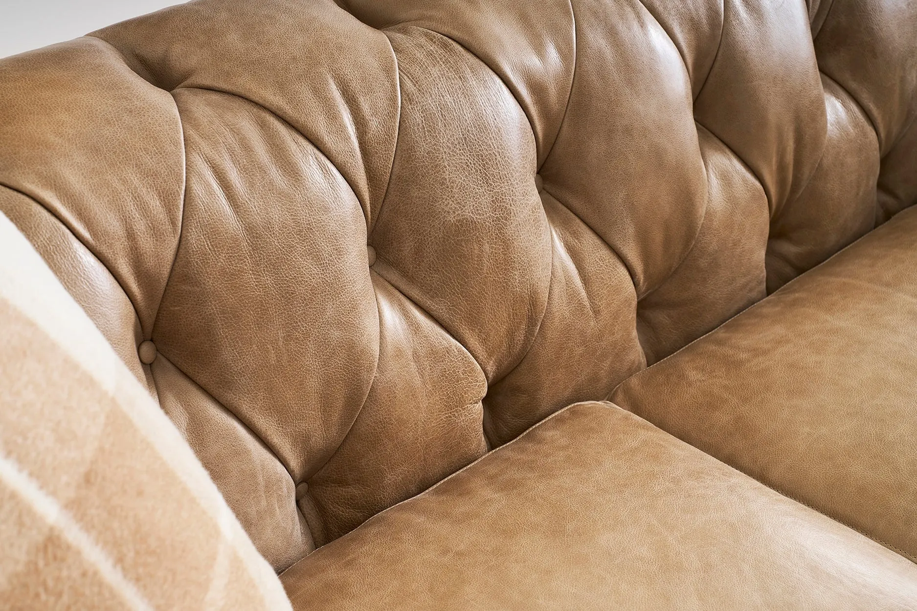 Chesterfield Sofa in Brown Leather