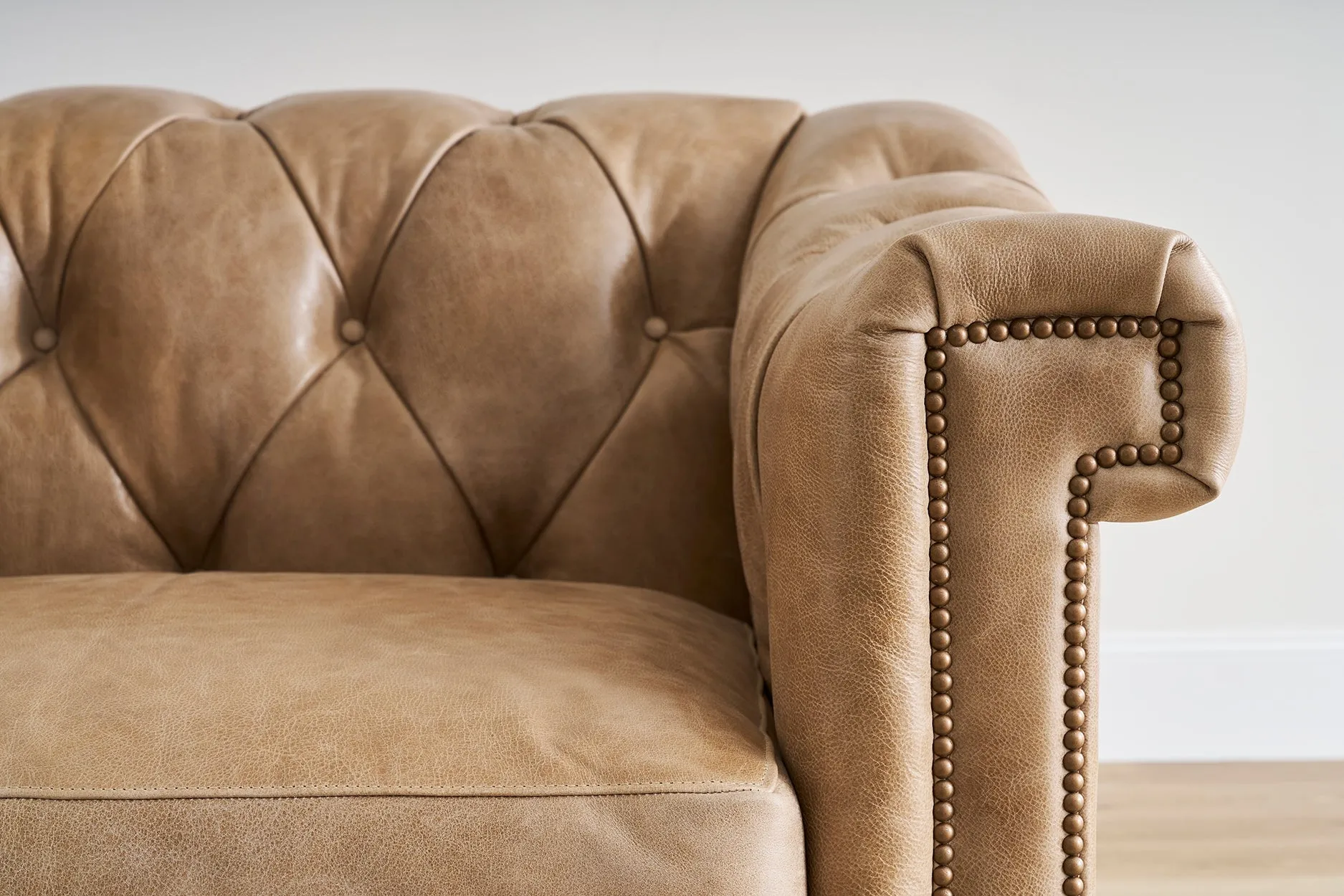 Chesterfield Sofa in Brown Leather