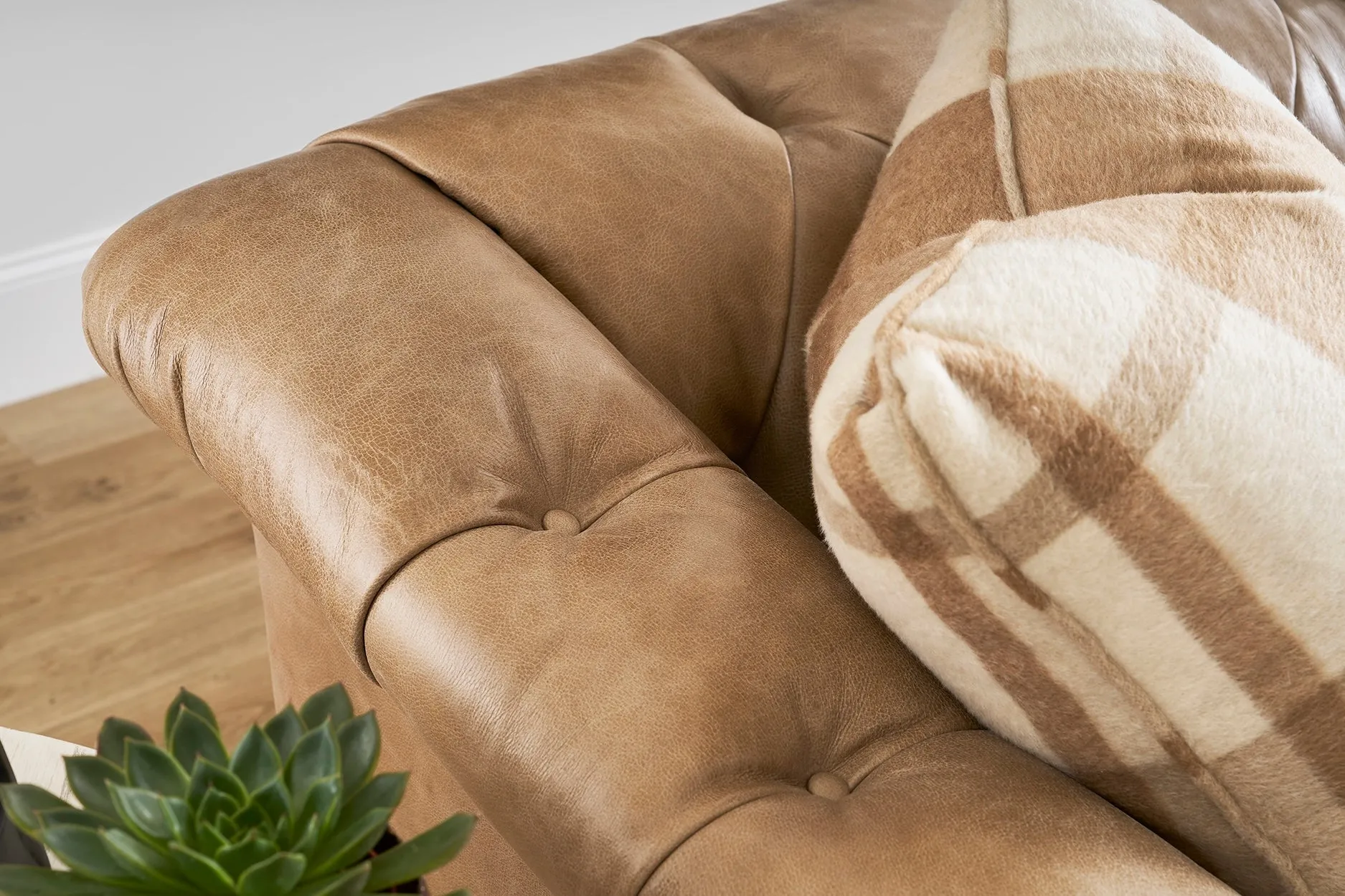 Chesterfield Sofa in Brown Leather