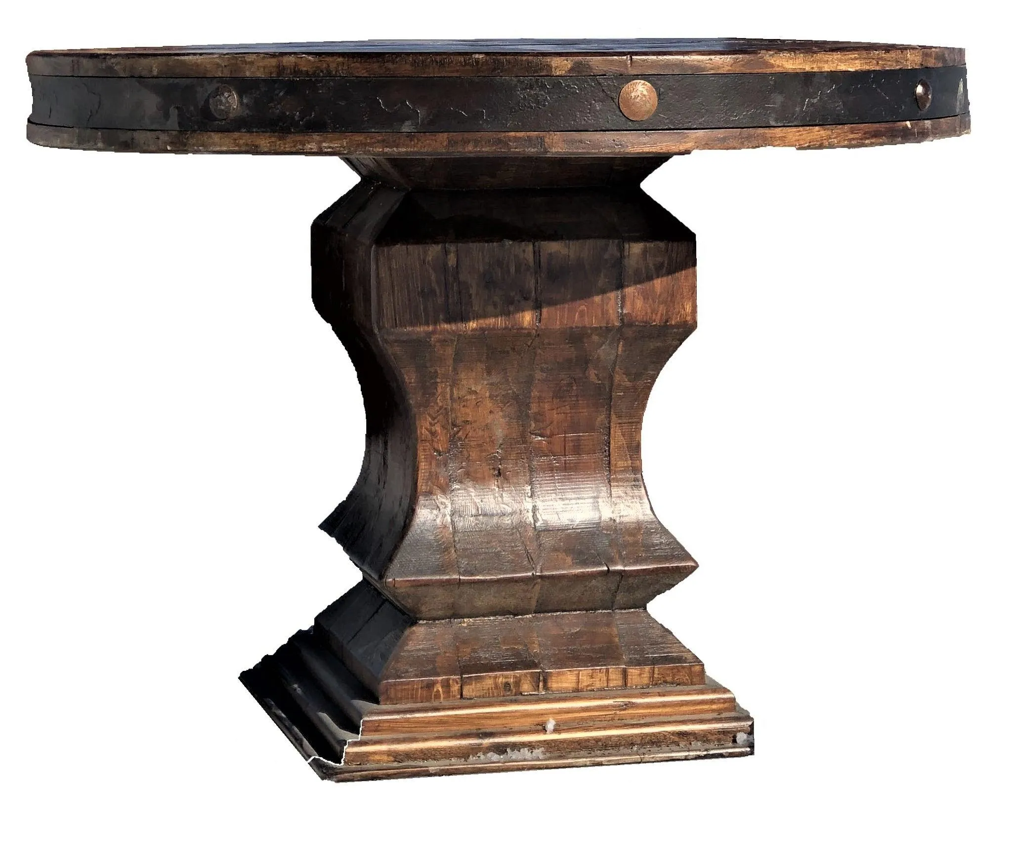 Chihuahua Pine Round Rustic Dining Table