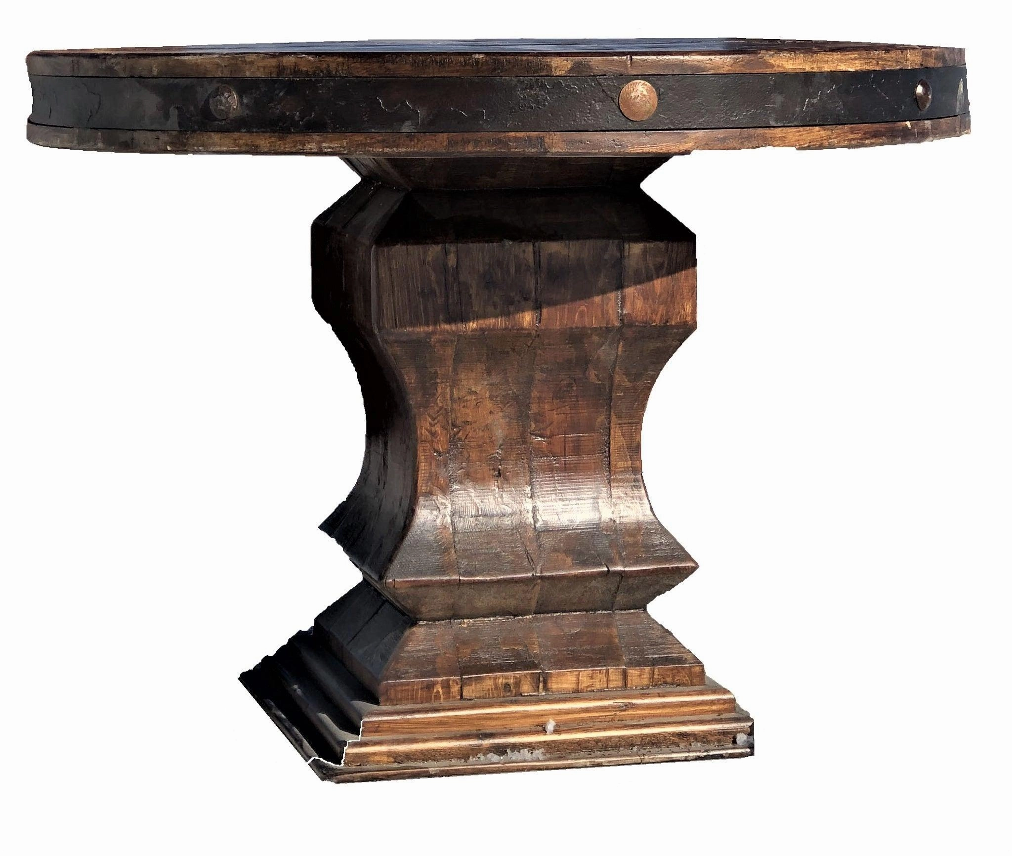 Chihuahua Pine Round Rustic Dining Table