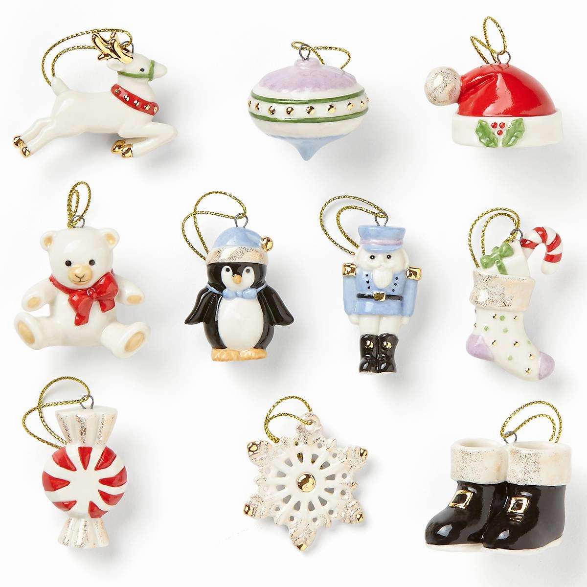 Christmas Memories 10-Piece Ornament Set