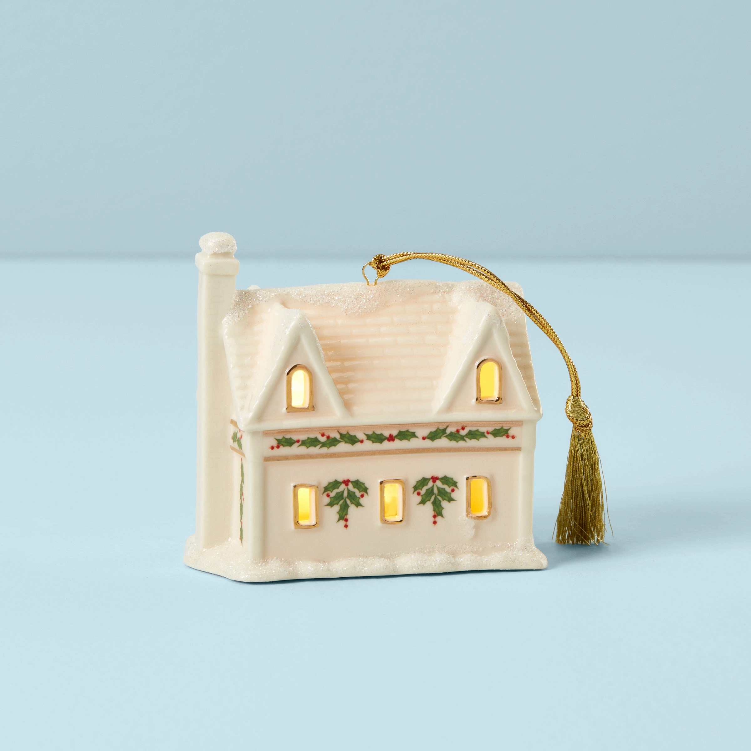 Christmas Village Toy Shop Lit Ornament
