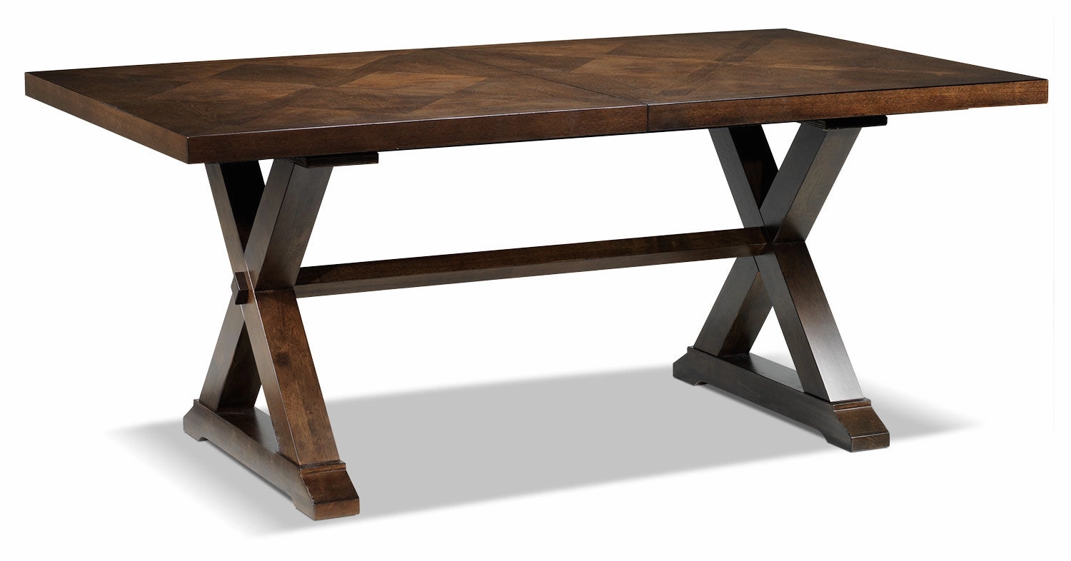 Claira 7-Piece Extendable Dining Set - Rustic Brown