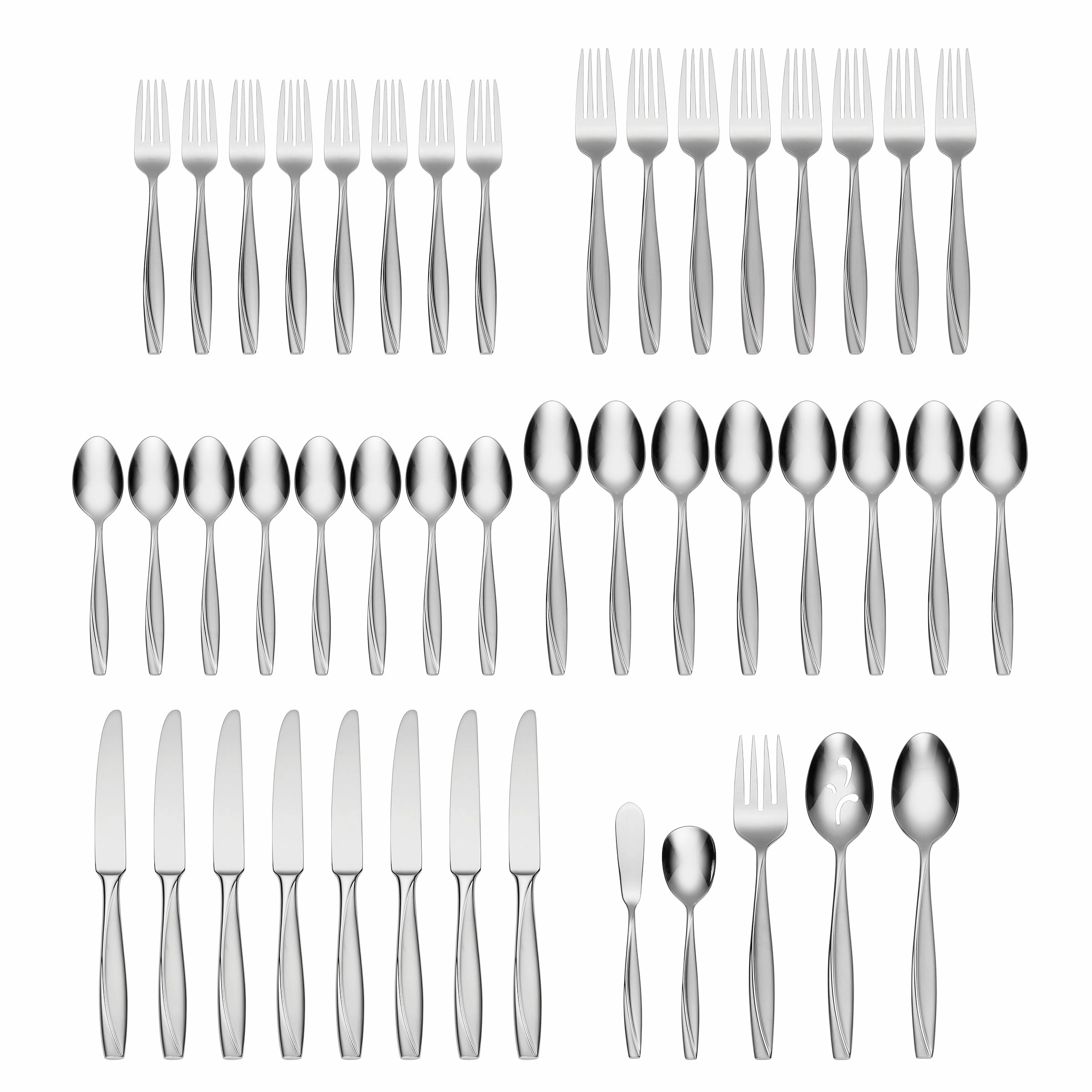 Cleo 45 Piece Flatware Set