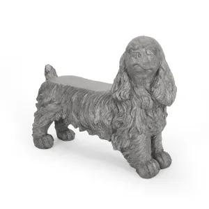 Cocker Spaniel Dog Bench - NH646213 patio chairs, outdoor seating