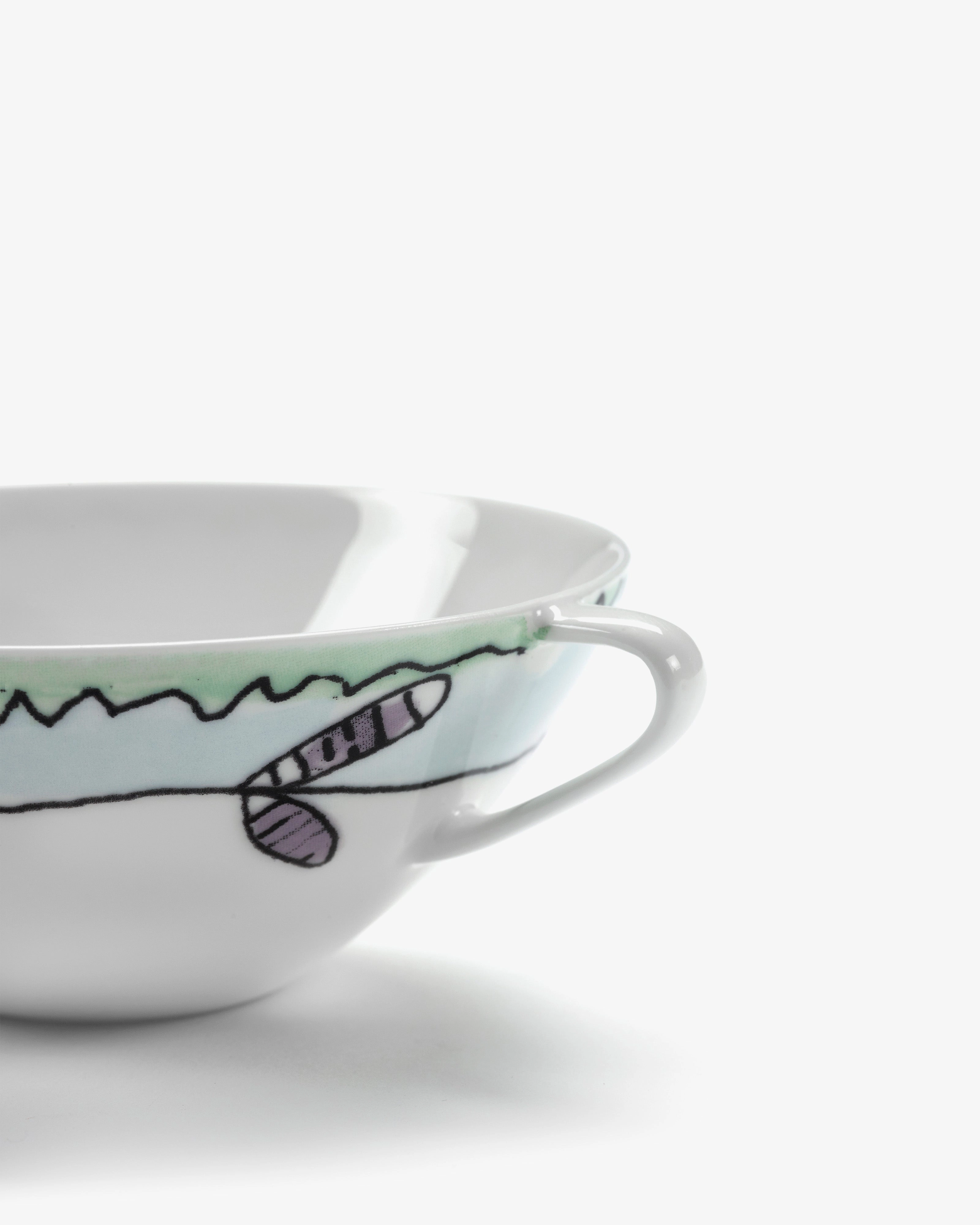 Coffee cup low Blossom milk Midnight Flowers