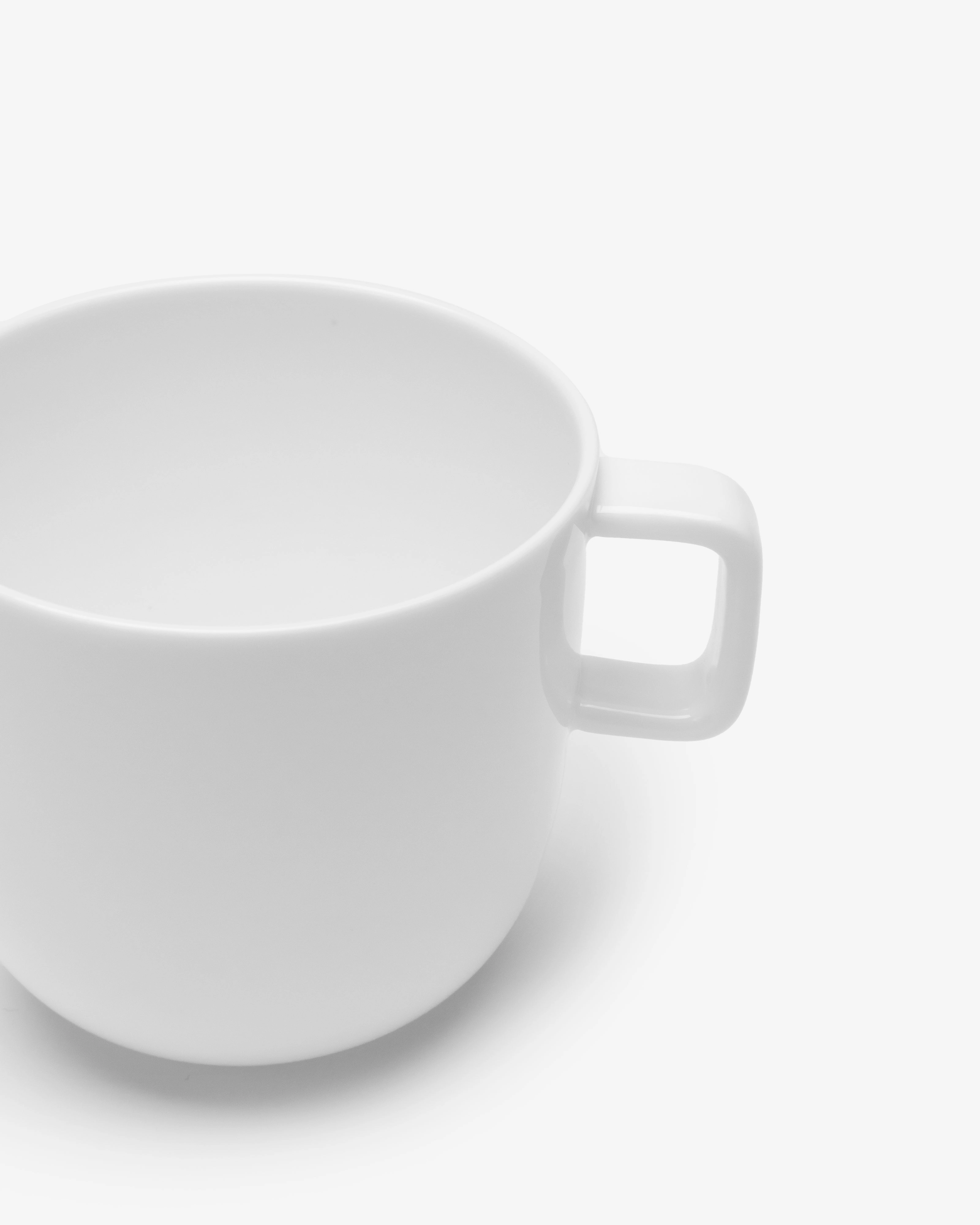 Coffee cup white glazed Base