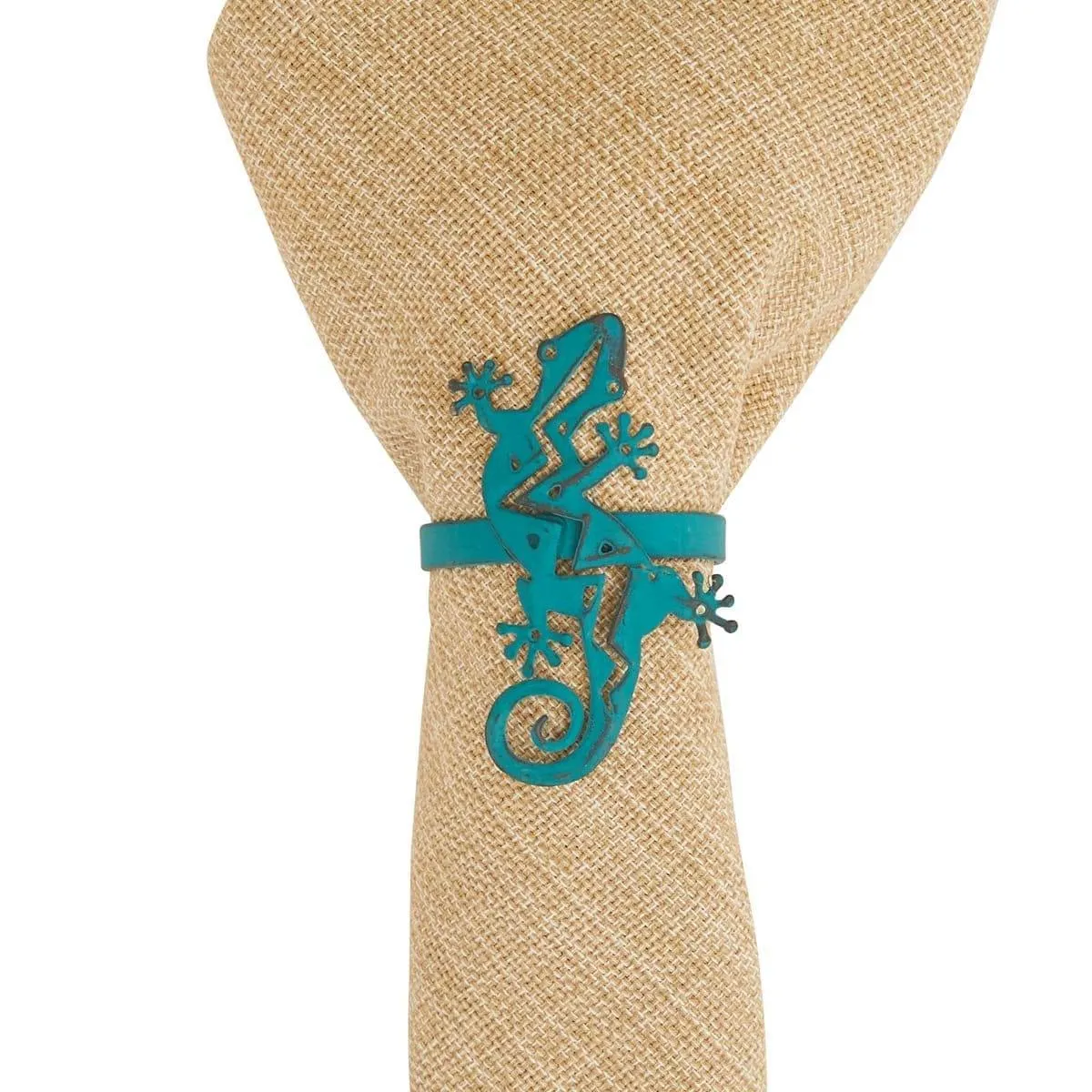 Colorful Southwestern Gecko Napkin Rings