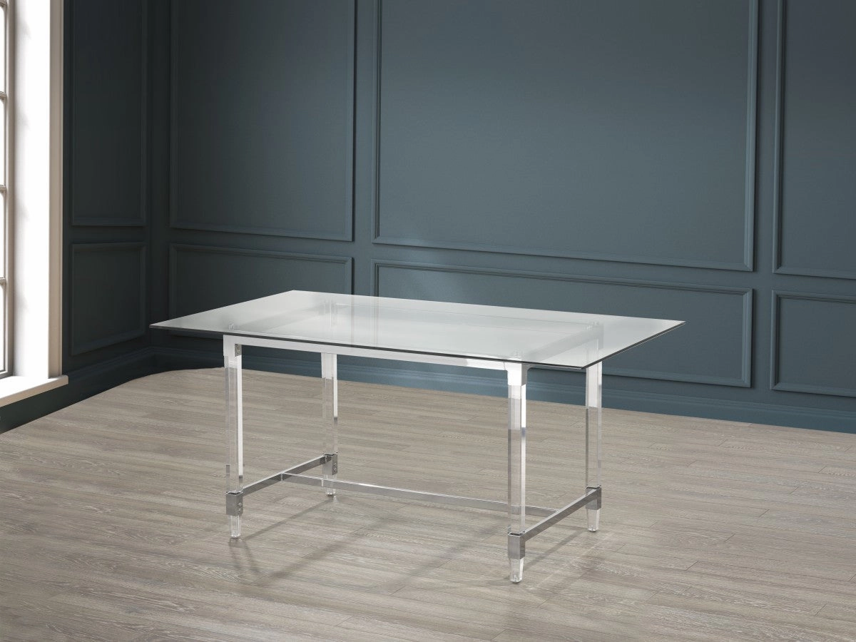 Colton Dining Table - Silver