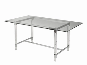 Colton Dining Table - Silver