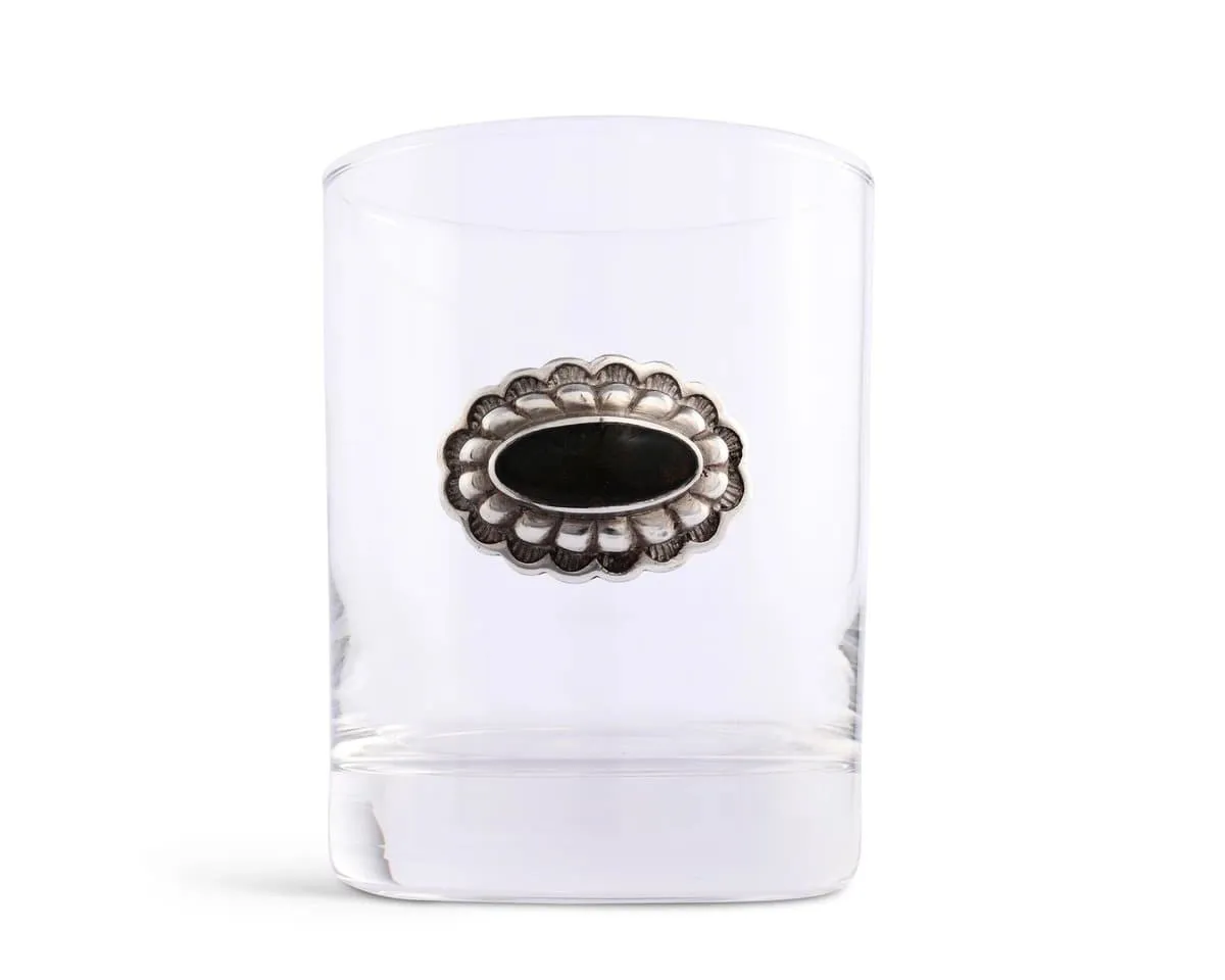 Concho Medallion Double Old Fashioned Glass