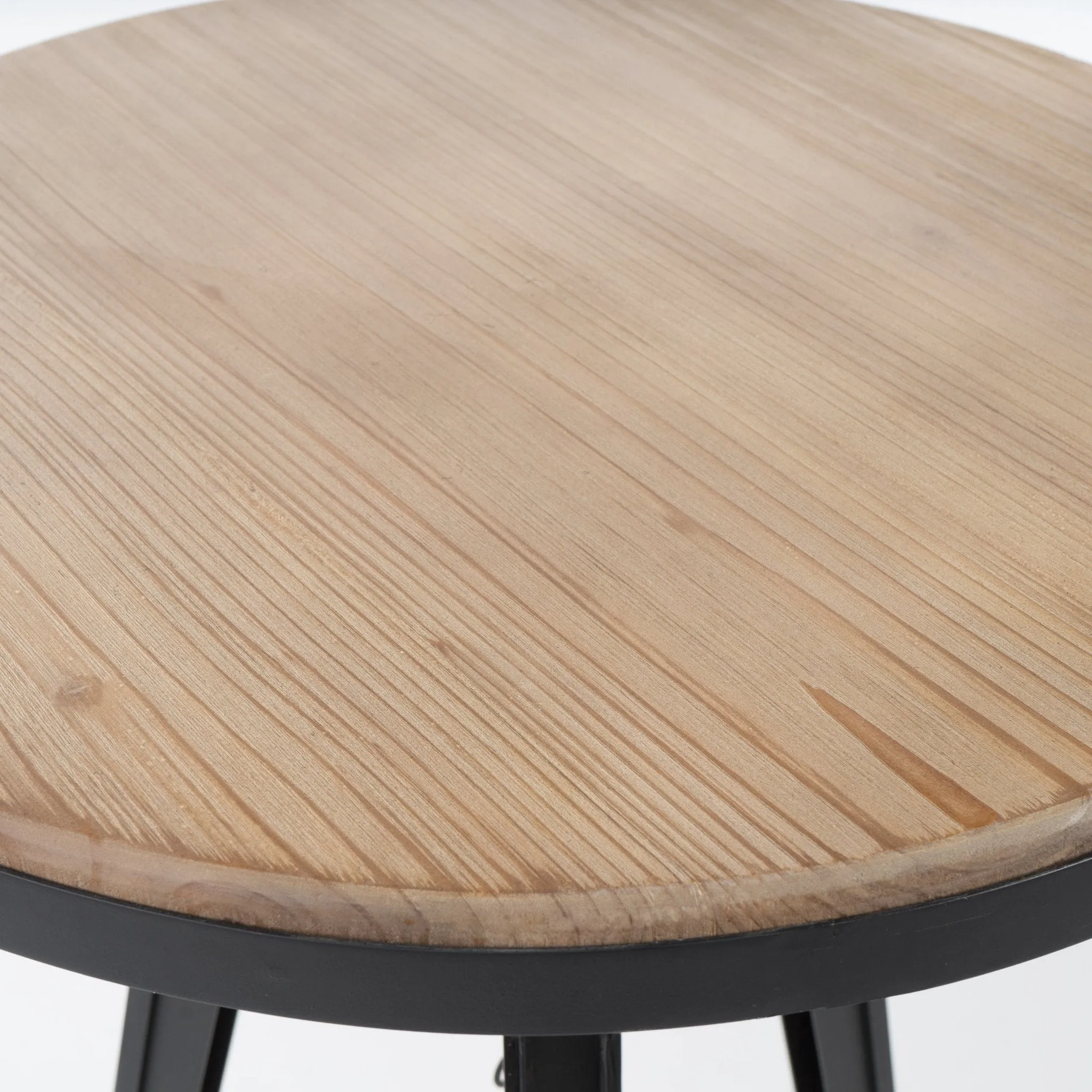 Contemporary Antique Color Firwood Swivel Bar Table - NH758892