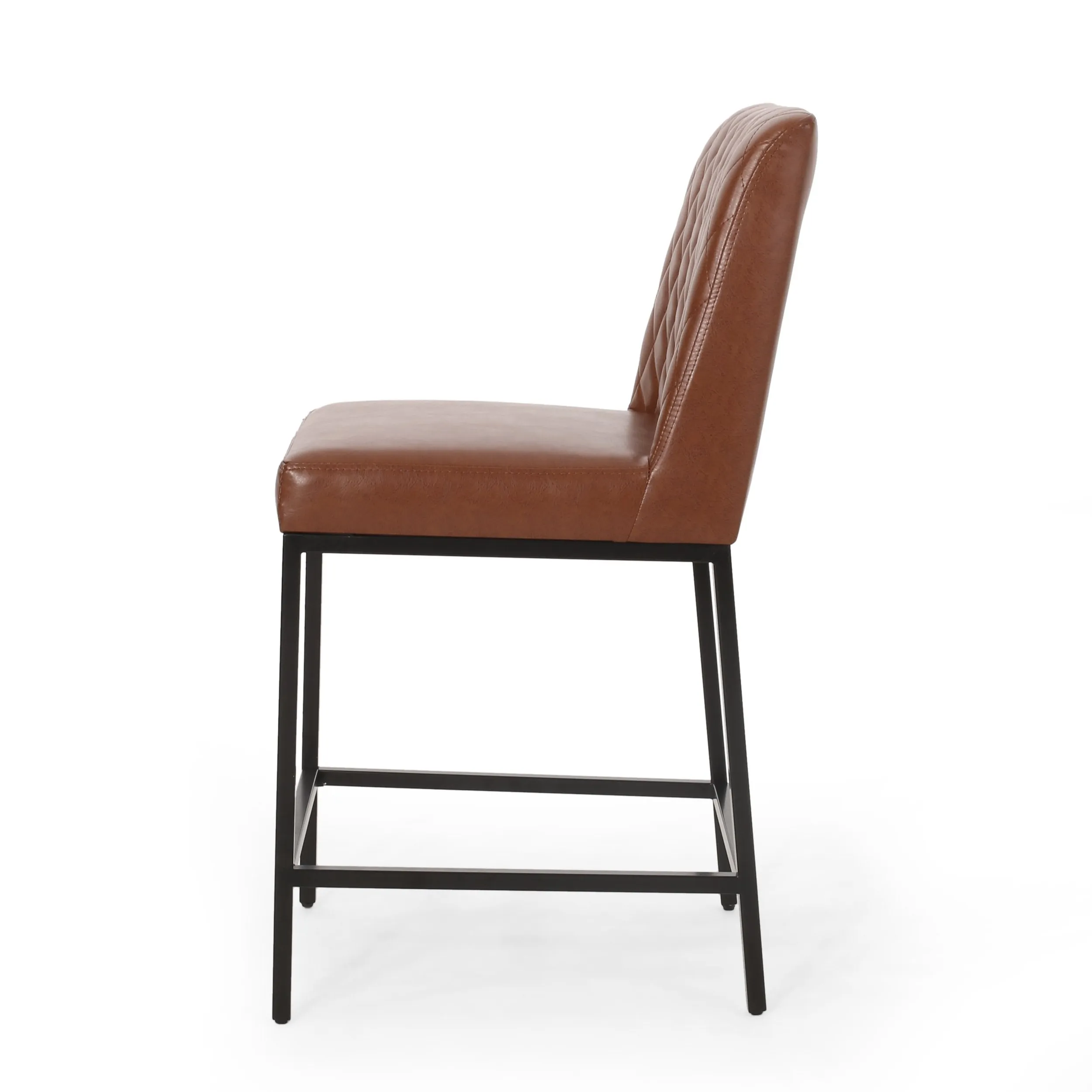Contemporary Diamond Stitch Counter Stools, Set of 2 - NH724413