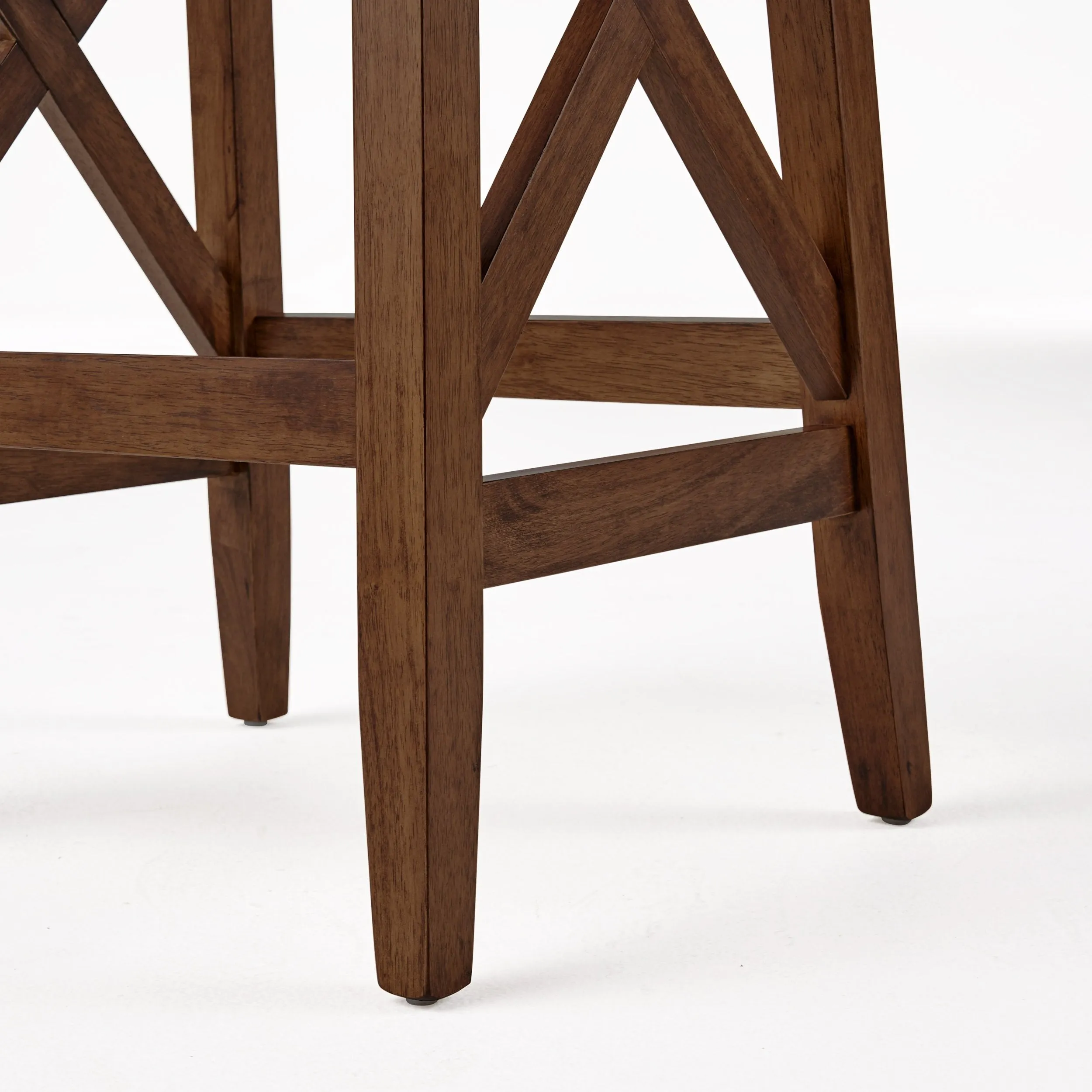 Contemporary Farmhouse Wooden Barstools (Set of 2) - NH245903