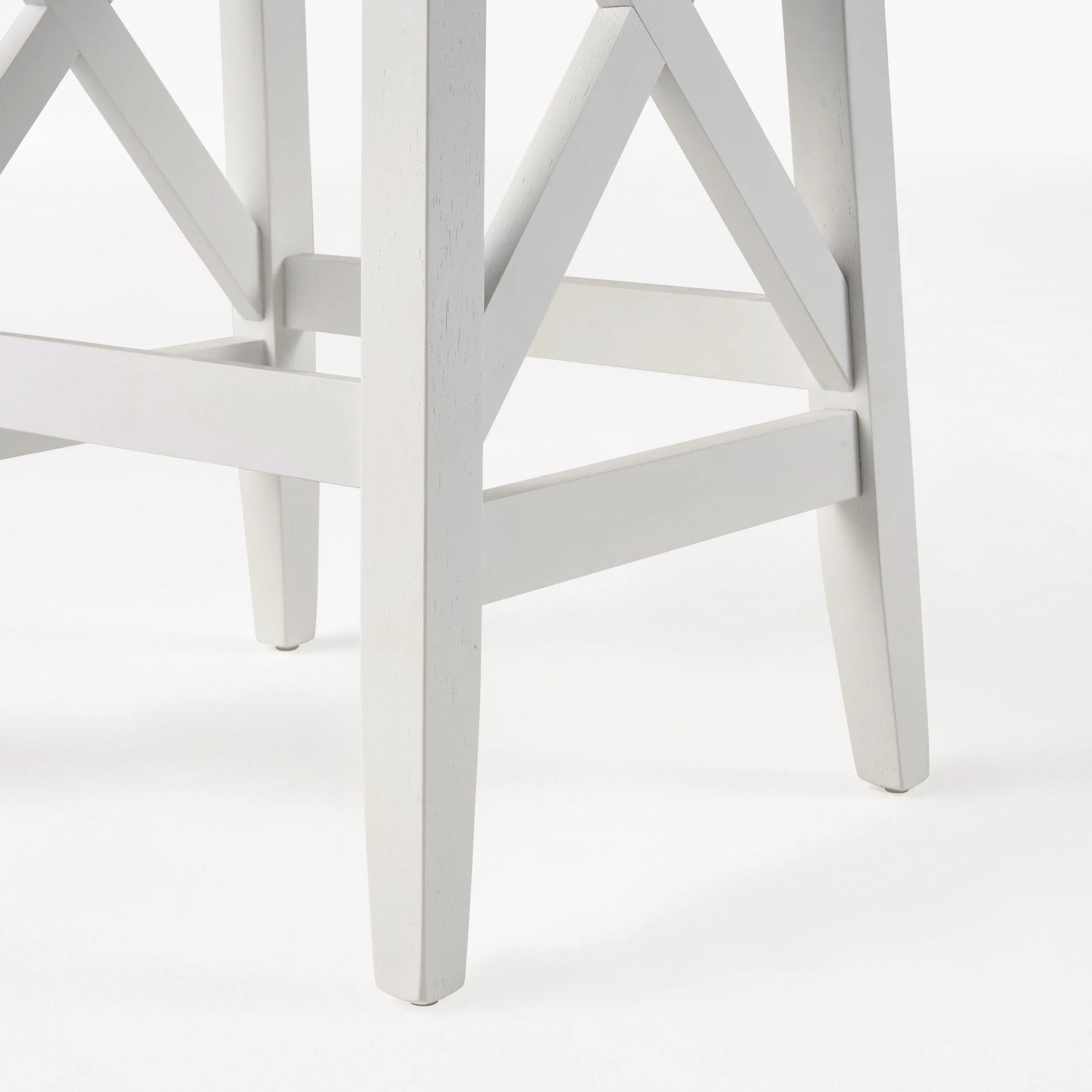Contemporary Farmhouse Wooden Barstools (Set of 2) - NH245903