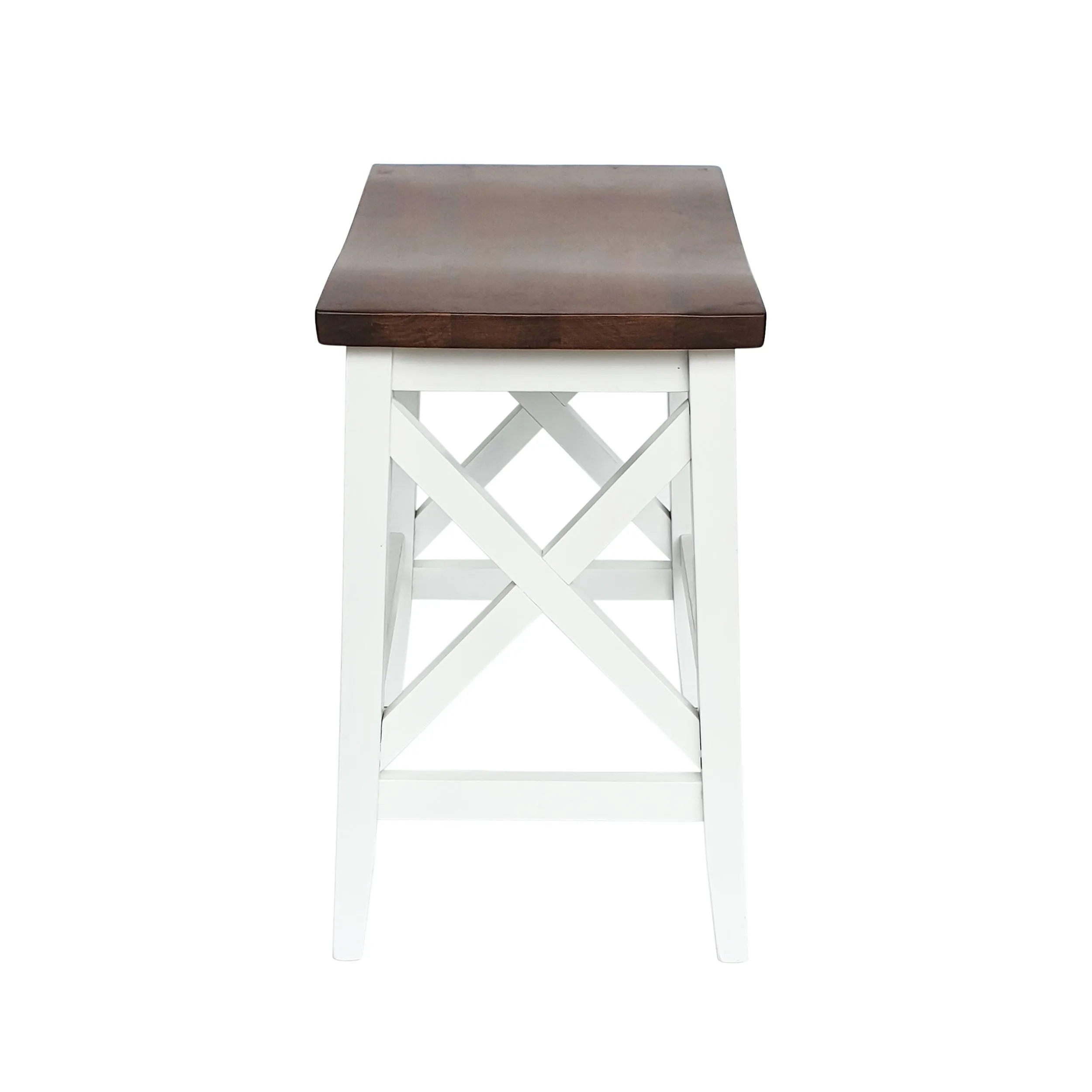 Contemporary Farmhouse Wooden Barstools (Set of 2) - NH245903