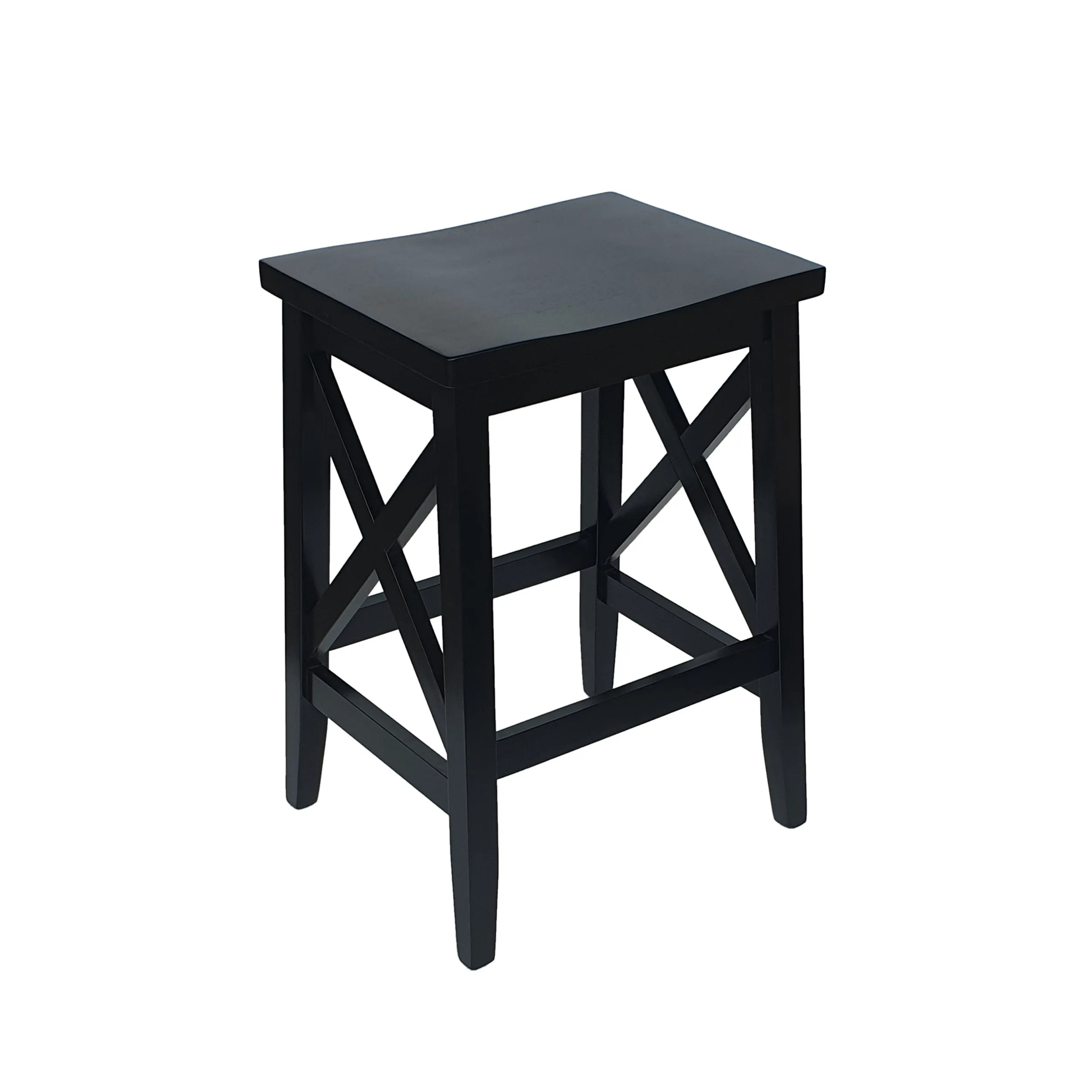 Contemporary Farmhouse Wooden Barstools (Set of 2) - NH245903