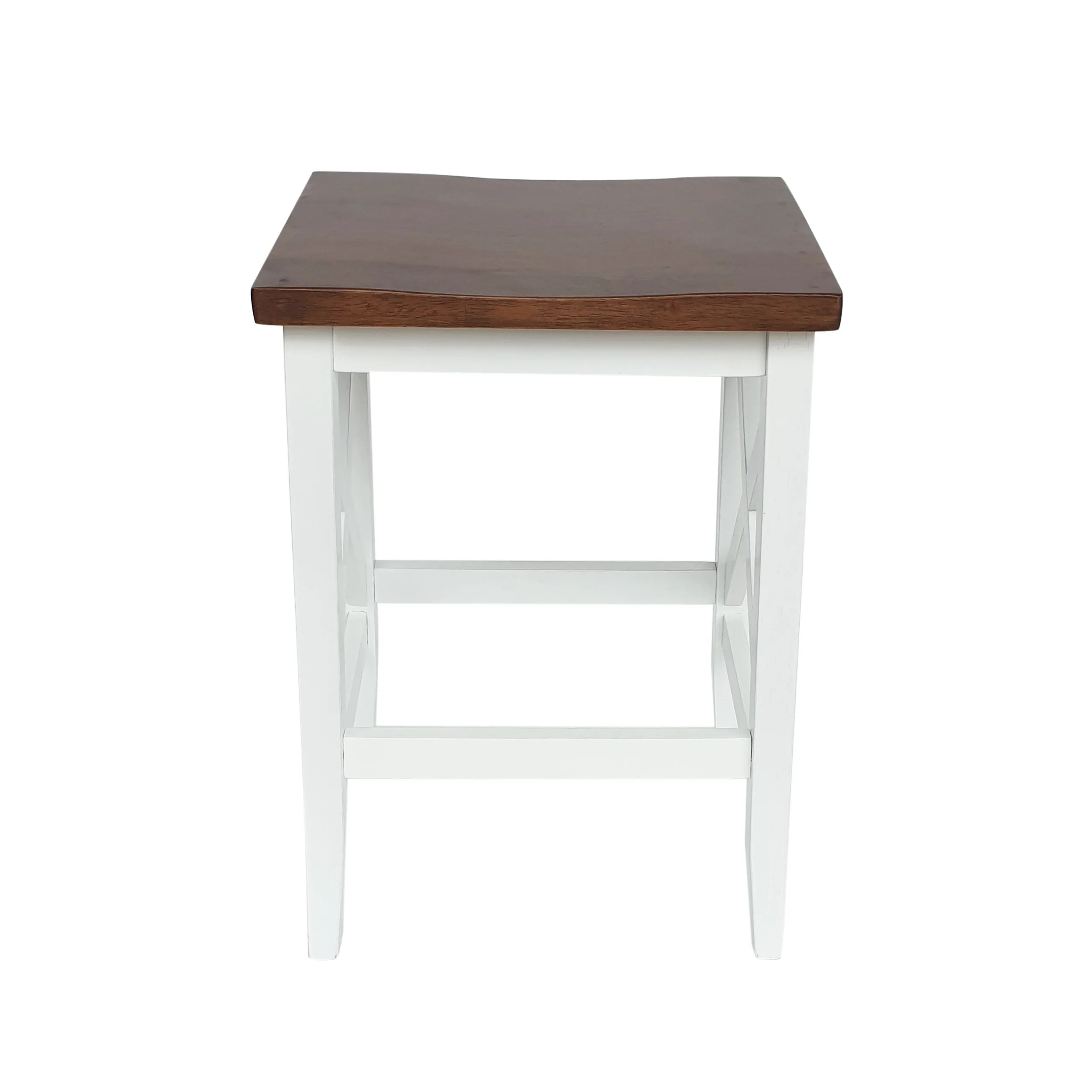 Contemporary Farmhouse Wooden Barstools (Set of 2) - NH245903