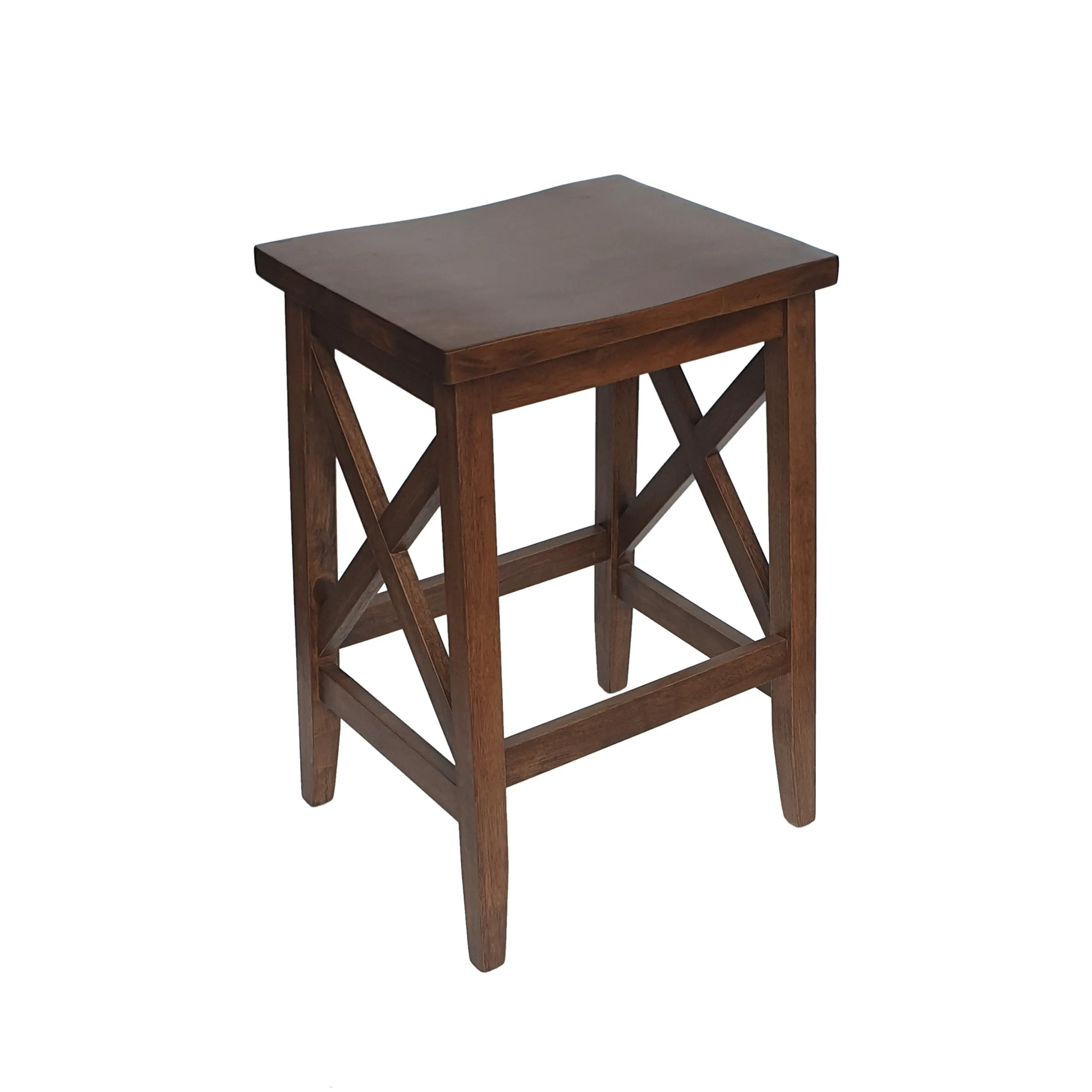 Contemporary Farmhouse Wooden Barstools (Set of 2) - NH245903