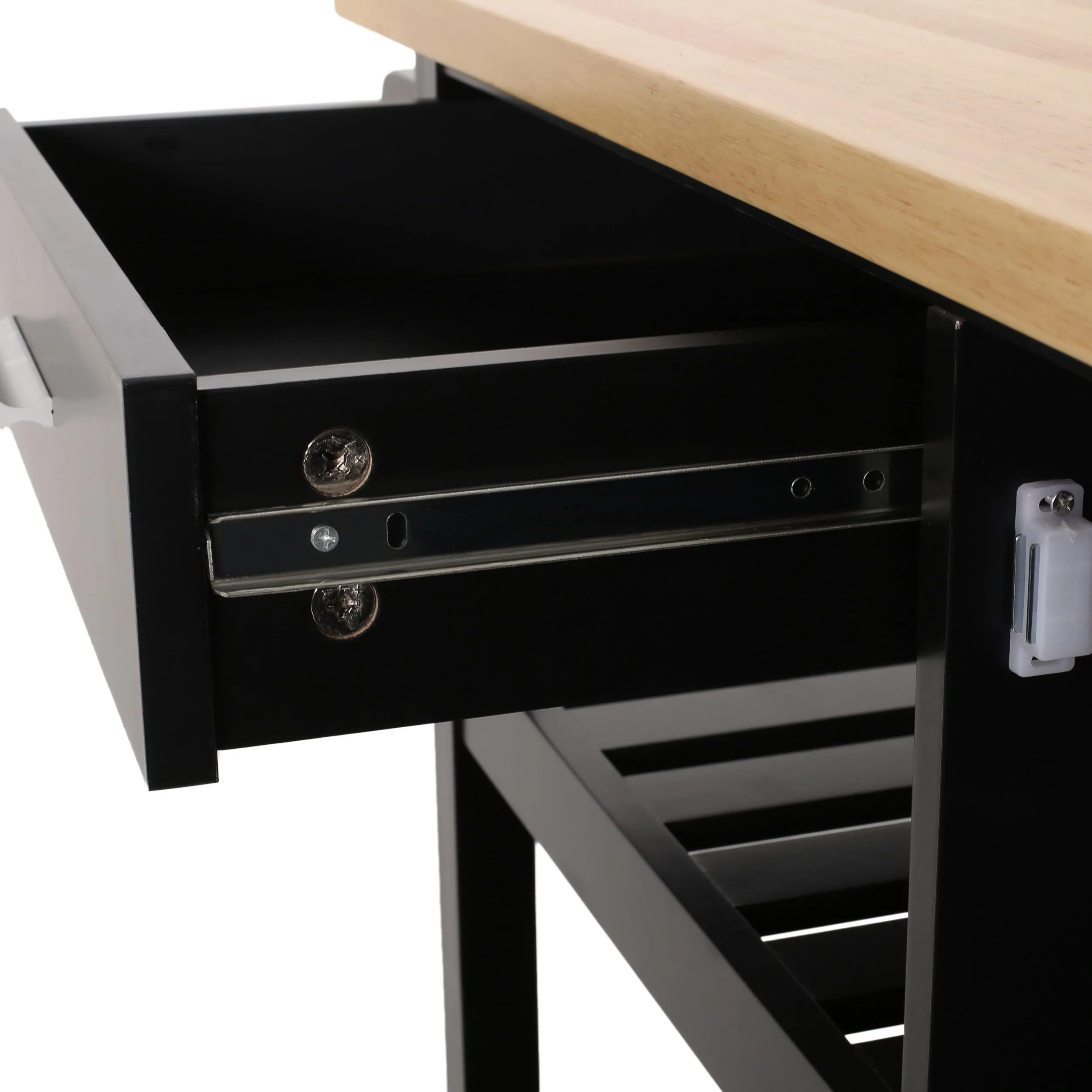 Contemporary Kitchen Cart with Wheels - NH861313