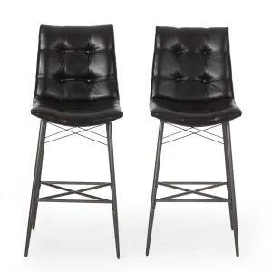 Contemporary Tufted Barstools, Set of 2 - NH854413 bar stool, counter stool