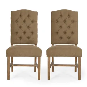 Contemporary Tufted Dining Chairs, Set of 2 - NH182513 dining table set, 6-piece dining set