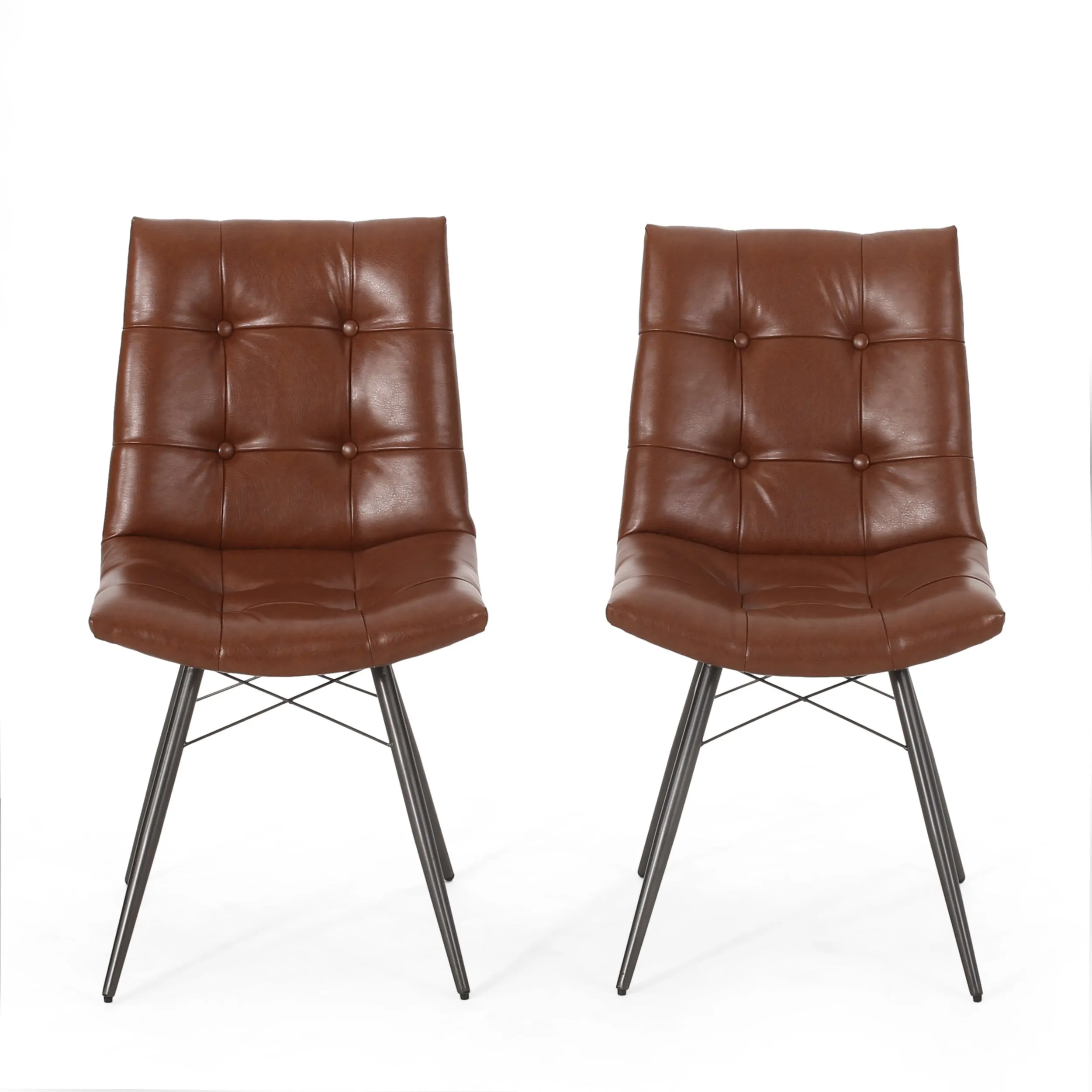 Contemporary Tufted Dining Chairs with Toothpick Legs, Set of 2 - NH843413 dining table set, 6-piece dining set