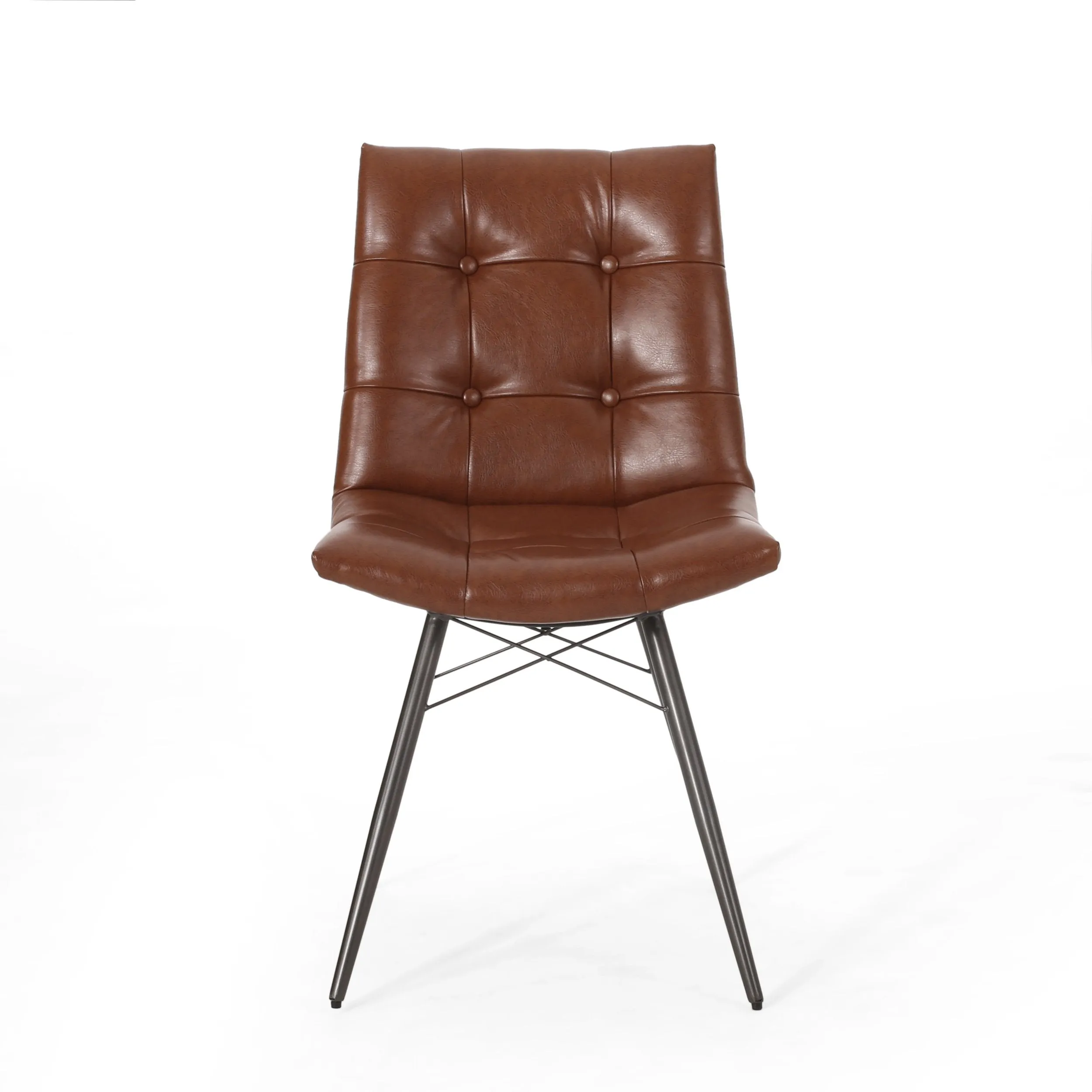 Contemporary Tufted Dining Chairs with Toothpick Legs, Set of 2 - NH843413